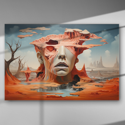 Γεώμορφο Πρόσωπο - Πίνακας σε Καμβά