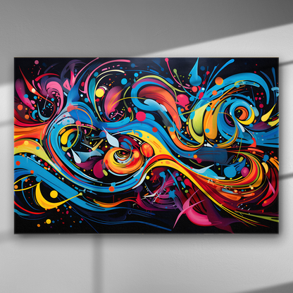 Χρωματική Δίνη Ενέργειας – Πίνακας σε Καμβά