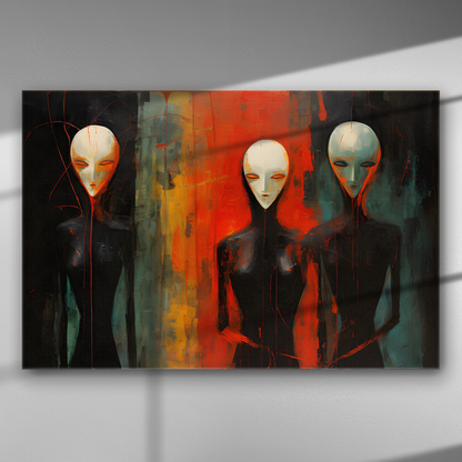 Απόκοσμη Τριάδα - Πίνακας σε Καμβά
