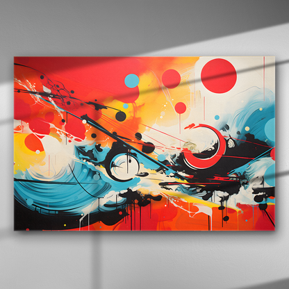 Χρωματικός Κυκλώνας - Πίνακας σε Καμβά