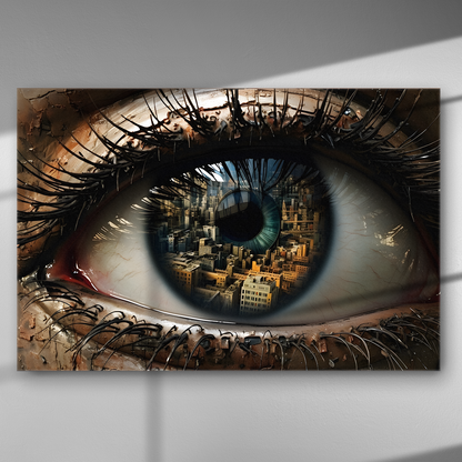 Πολιτεία στην Κόρη - Πίνακας σε Καμβά