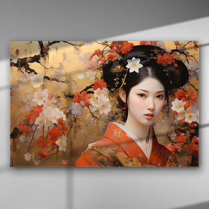 Κομψότητα Ιαπωνικής Άνοιξης - Πίνακας σε Καμβά