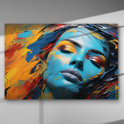 Η Βαθιά Μπλε Σκέψη - Πίνακας σε Καμβά