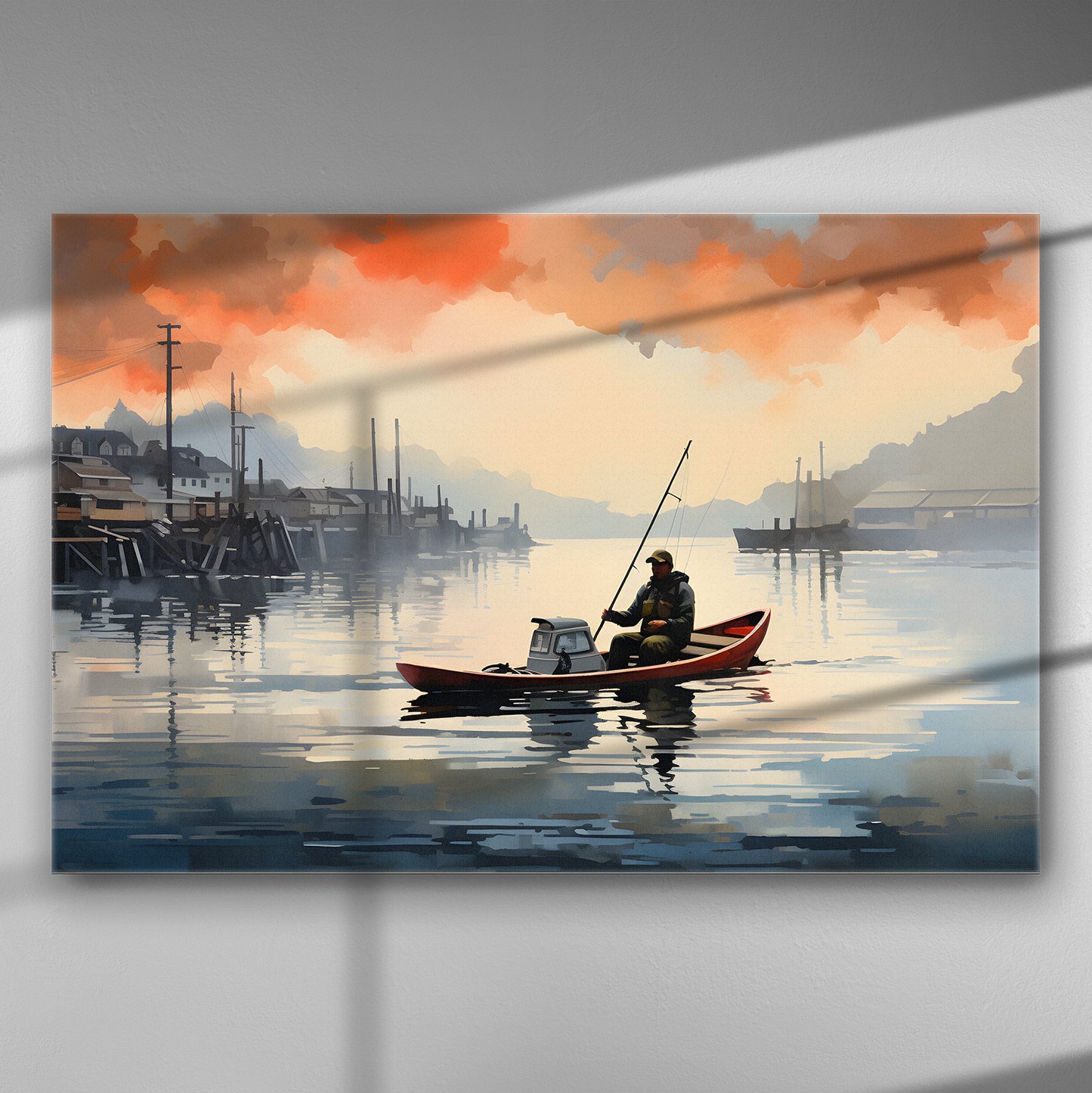 Χάλκινος Ουρανός, Γαλήνια Νερά - Πίνακας σε Καμβά