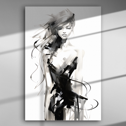 Ψίθυρος Μελάνης - Πίνακας σε Καμβά