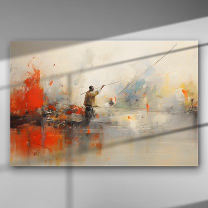 Ο Ψαράς των Χρωμάτων - Πίνακας σε Καμβά