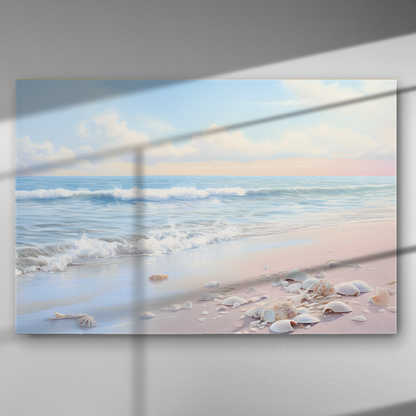 Κύματα και Κοχύλια - Πίνακας σε Καμβά