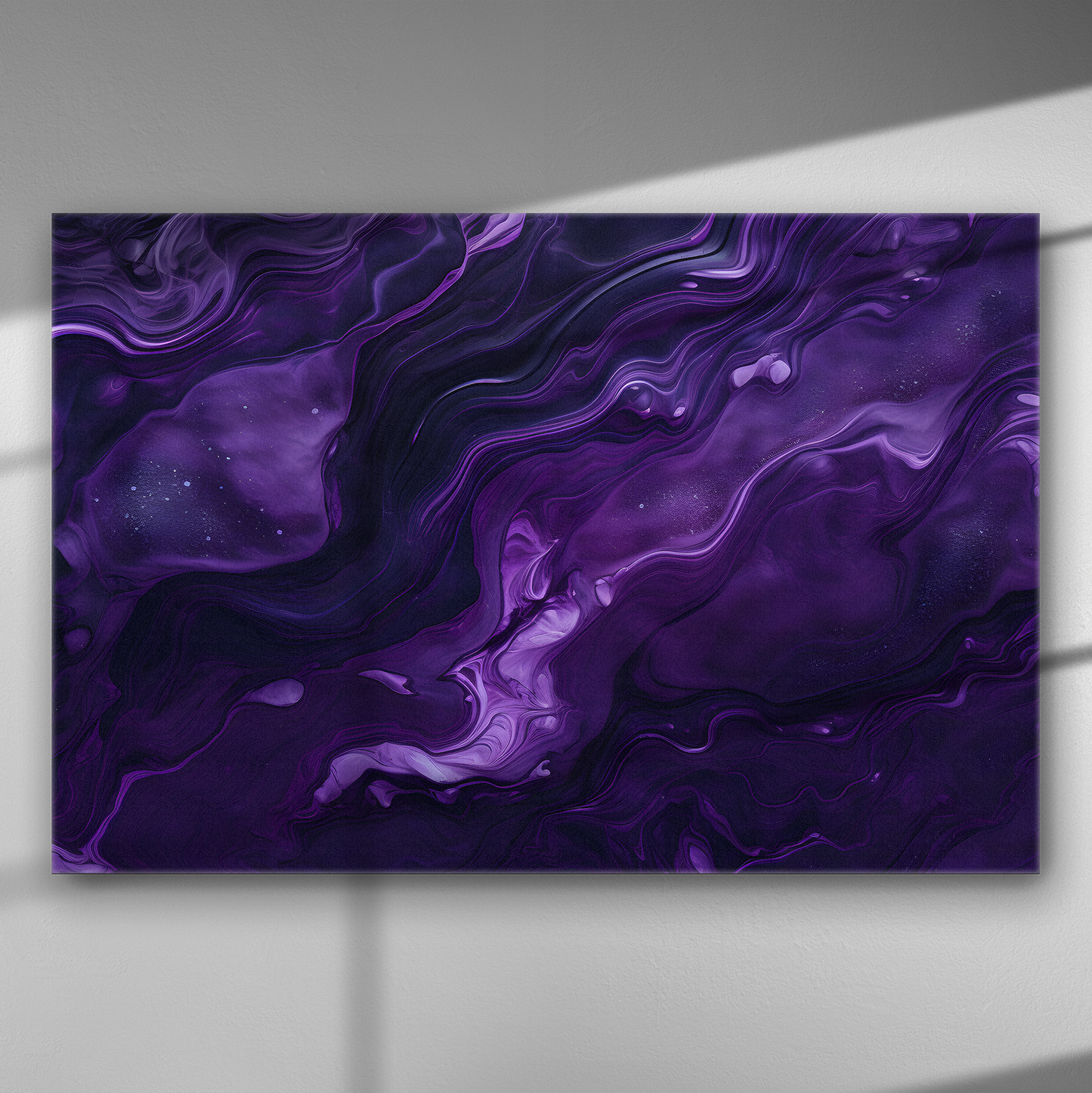 Μωβ Γαλαξιακή Ροή – Πίνακας σε Καμβά