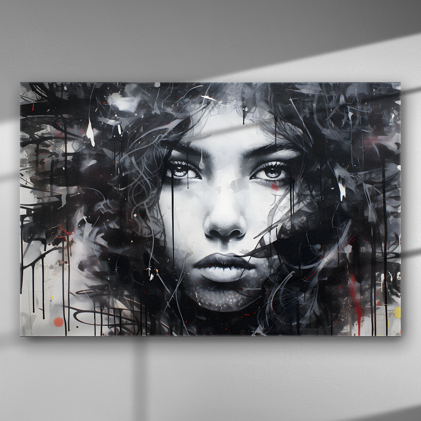 Μελανωμένο Πορτρέτο - Πίνακας σε Καμβά