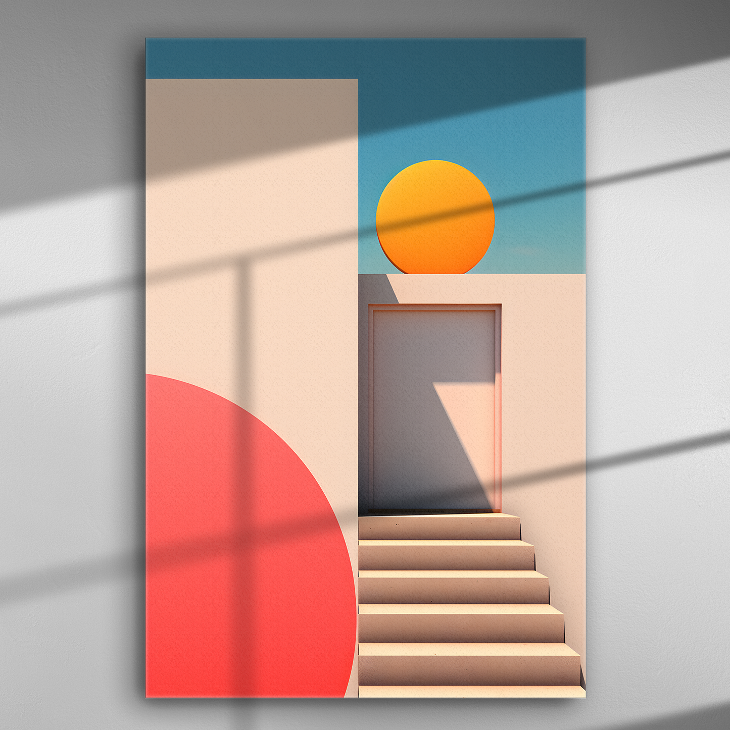 Ηλιοφωτισμένες Γραμμές - Πίνακας σε Καμβά