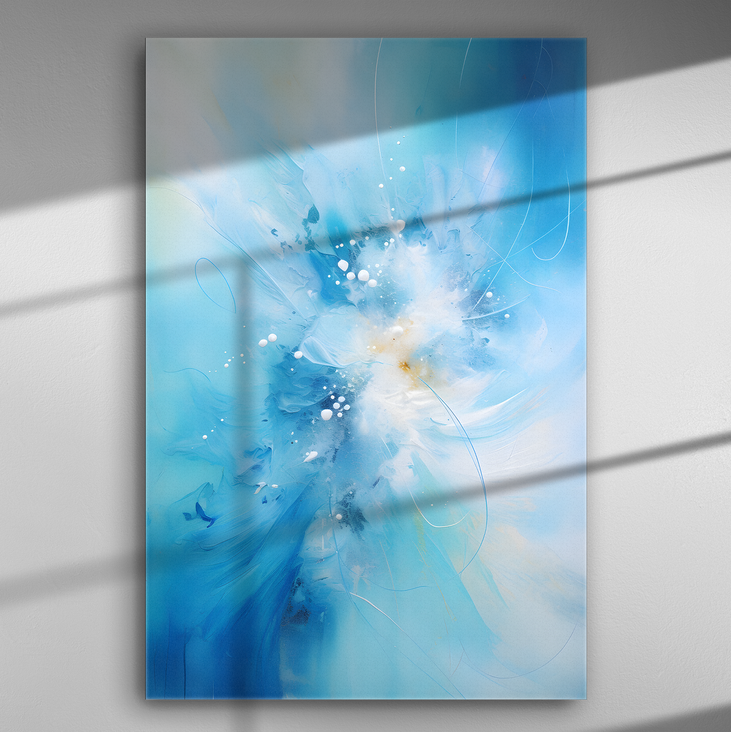 Γαλάζιο Ξέσπασμα - Πίνακας σε Καμβά