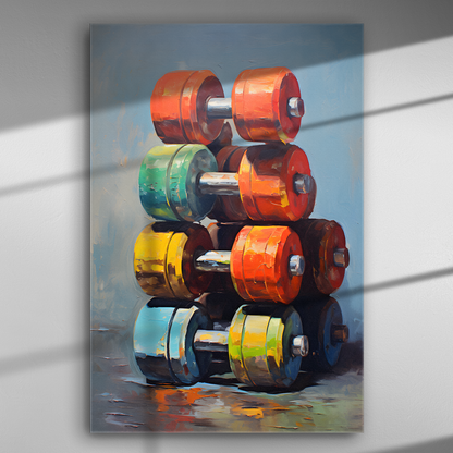 Βαράκια - Πίνακας σε Καμβά