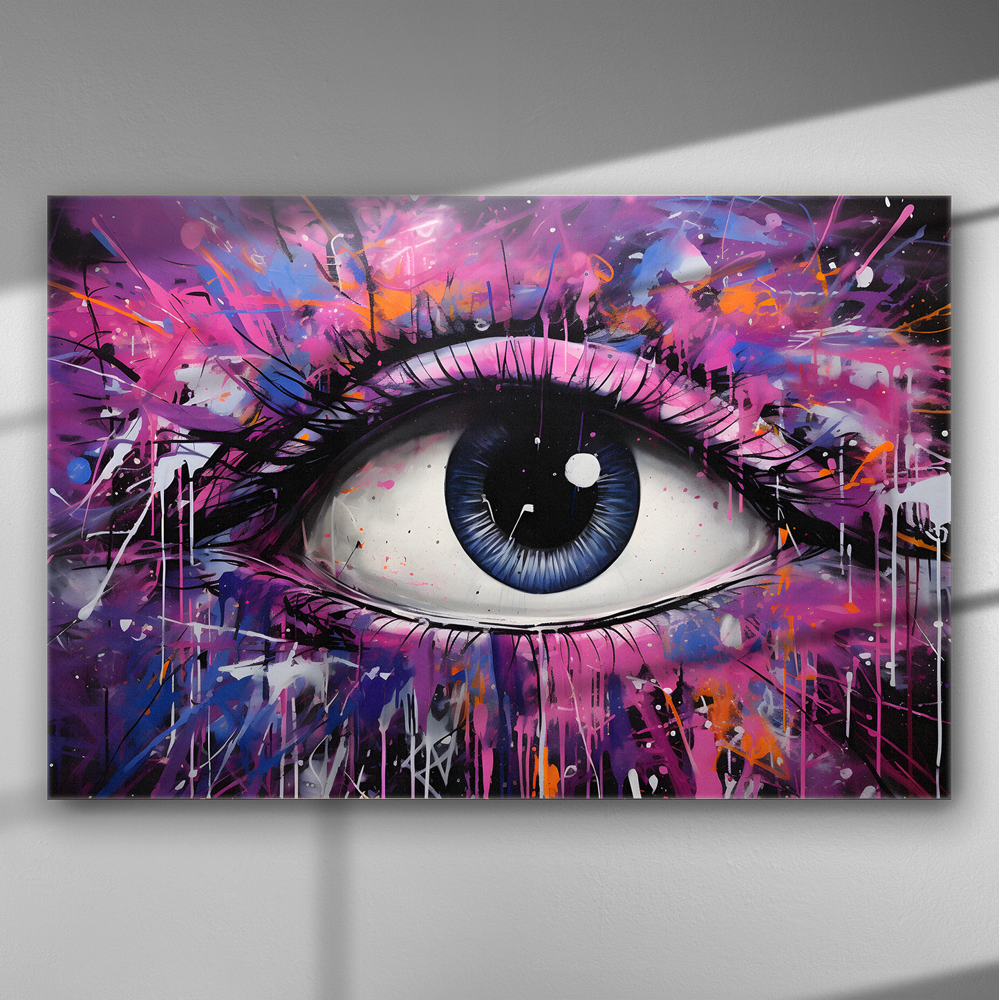 Ηλεκτρικό Μάτι - Πίνακας σε Καμβά