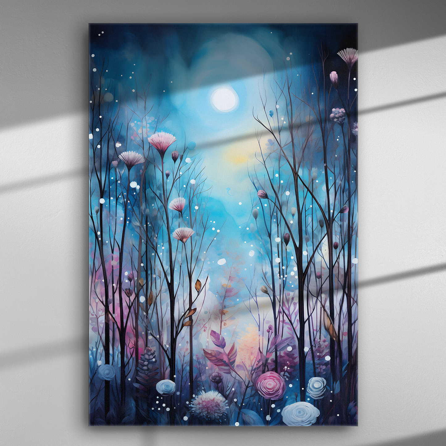 Φεγγαρόφωτο Ανθών της Νύχτας - Πίνακας σε Καμβά
