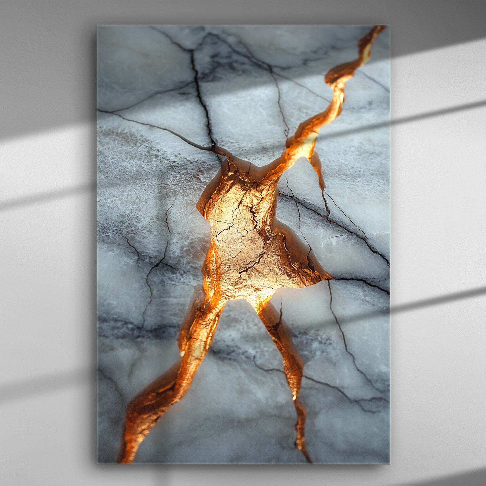 Canvas print of gold and marble texture with a luxurious and elegant design.