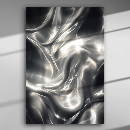 Abstract canvas print with swirling light reflections, creating a modern art piece.