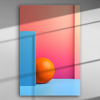 Φωτεινή Σφαίρα, Γεωμετρικές Σκιές - Πίνακας σε Καμβά