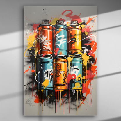 Ρυθμός Σπρέι - Πίνακας σε Καμβά