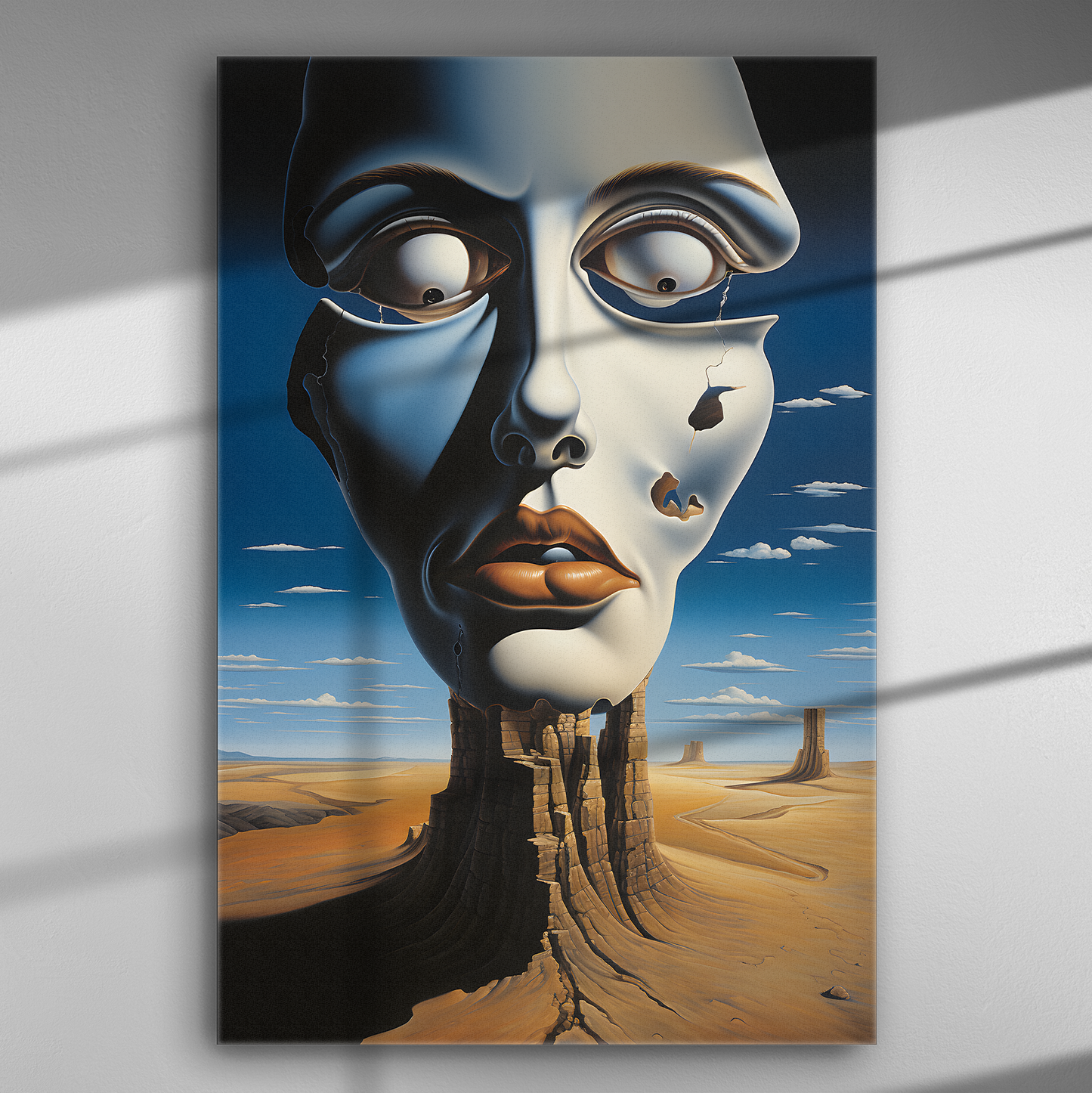 Ραγισμένο Βλέμμα στην Έρημο - Πίνακας σε Καμβά